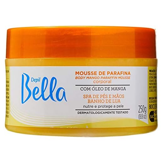 Mousse de parafina Óleo Manga, Depil Bella, 250 G