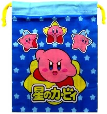 Amazon Co Jp キャラクター 巾着袋 きんちゃく袋 星のカービィ 青 ブルー系 サイズ 約19 15 8 かくしマチ ｃｍ 星 カービー カービィ 巾着 袋 巾着ポーチ きんちゃく キッズ 子供 小物入れ お弁当袋 手提げ 手さげ 給食