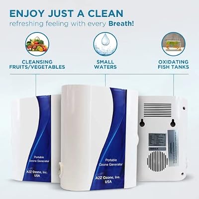 Aqua-8 Ozone Generator 800 mg/h Purifier, Sterilizing Water, Bacteria Reducer, Fruit Cleanser