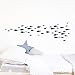 77Pieces/Set Fish Wall Decal,Removable Vinyl Stickers for Kids Baby Bedroom, Bathroom,Nursery Decoration(A05) (Blue)
