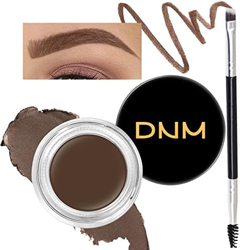 evpct Soft Brown Eyebrow Powder Pomade Gel Makeup Kit with Dual-ended Brush, Eyebrow Kit for Women Shaping, Eye Brow Pomade Tinting kits for Women Long Lasting Waterproof