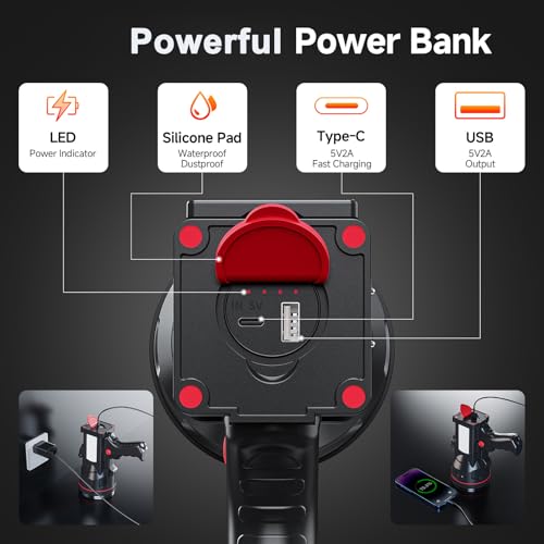 Rechargeable Spotlight Flashlight, Waterproof Outdoor Handheld Spot Light - image 4