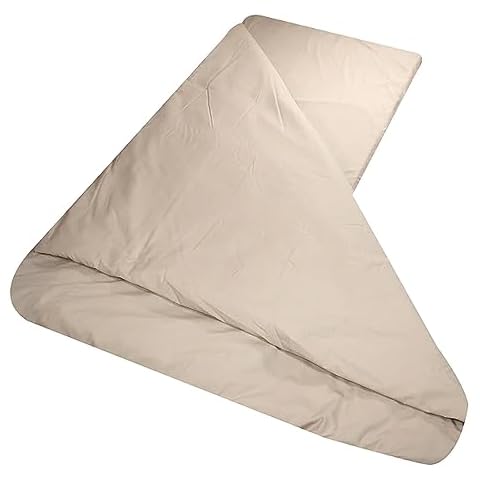 Disc-O-Bed Children's Duvalay Luxury Duvet & Topper Memory Foam Sleeping Pad with Washable Cover, Camping Accessory for Kid-O-Bunk Cot, Cappuccino Cover