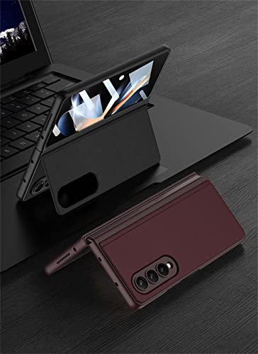 Étui Galaxy Z Fold 4 pliable doré avec support de visionnage