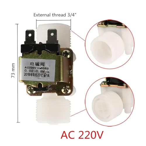 Électrovanne 3/4 220V alternative pour régulation d'eau domestique