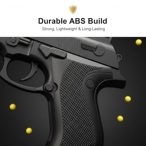 Image of Velinor Gun with BB Bullets High Primium Accuracy P729 bb Blaster Pistol Semi Auto Plastic Splatter Ball Gun for Kids & Adults with 300 BB Bullets Pack of 2 (2)