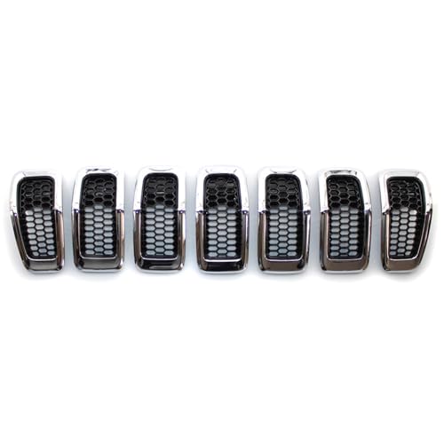 Parrilla radiador Jeep Cherokee 2014-2018 con rejilla frontal negra