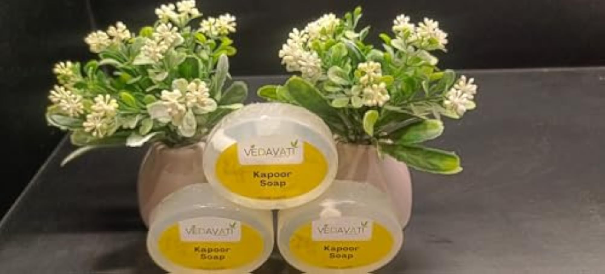 Vedavati Homemade Kapoor Soap, Natural Camphor Herbal Bath Soap