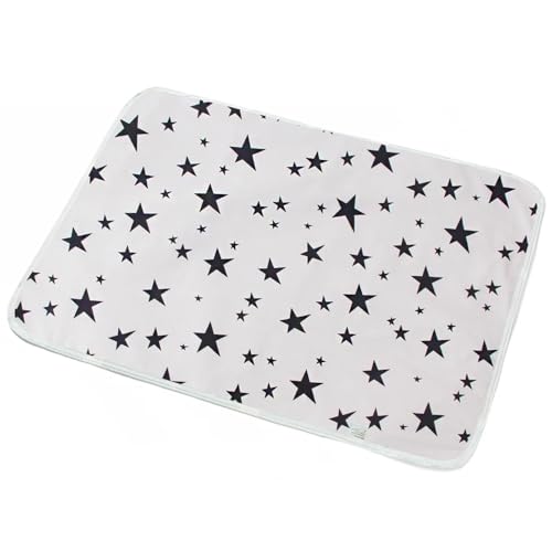 ZFIHAV Cubrecamas Lavables 2pcsWaterproof Diaper Changing Pad Multi Function Diaper Change Mat Washable Reusable Leak Proof Sanitary Mats(Light Grey)