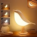 VViN 2 in 1 Small Desk Lamp, Bird Cordless Table Lamp with 3 Color Temperature Dimmer and Touch Sensor - Rechargeable Battery Night Light for Kids, Bedroom, Bedside, and Outdoor Use