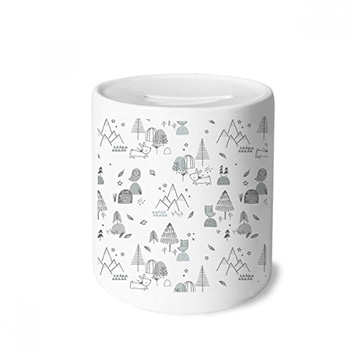 Tirelire en céramique dessin animé pour enfants et adultes 9x8 cm