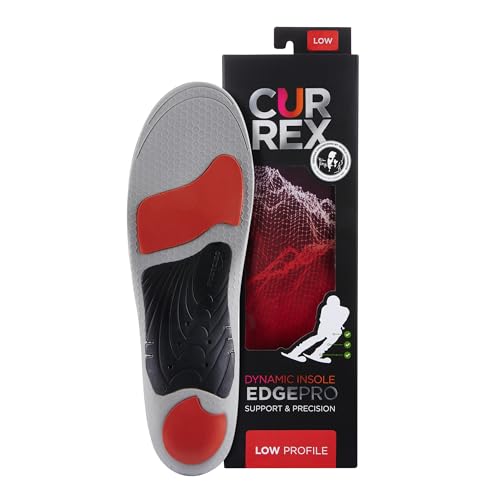 CURREX EdgePro Sohle Low Profile. Deine neue Dimension des Carving. Performance Einlegesohle für Ski, Langlauf oder Snowboard. Gr EU 44,5-46,5