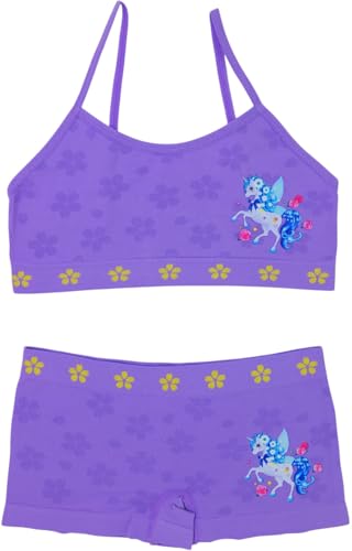 Image of ToBeInStyle Girl Pack of 6 Set Spaghetti Strap Training Bras & Boyshorts Bikinis