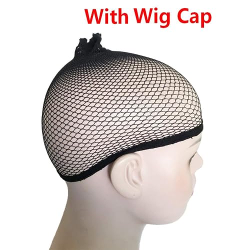 Image of Light Red Wig Short Red Wavy Curly Wigs Wig with Air Bangs Synthetic Cosplay Hair Wigs