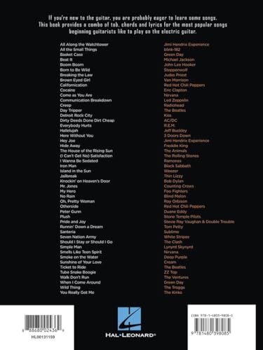 First 50 Songs You Should Play on Electric Guitar - Rock Guitar Tab Songbook | Beginner and Intermediate Guitarists | Play Iconic Hits from Nirvana, Metallica, Queen and More - Image 2