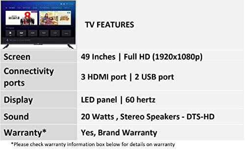 Image of Mi 124 cm (49 Inches) Full HD Android Smart LED TV 4A PRO | L49M5-AN (Black)