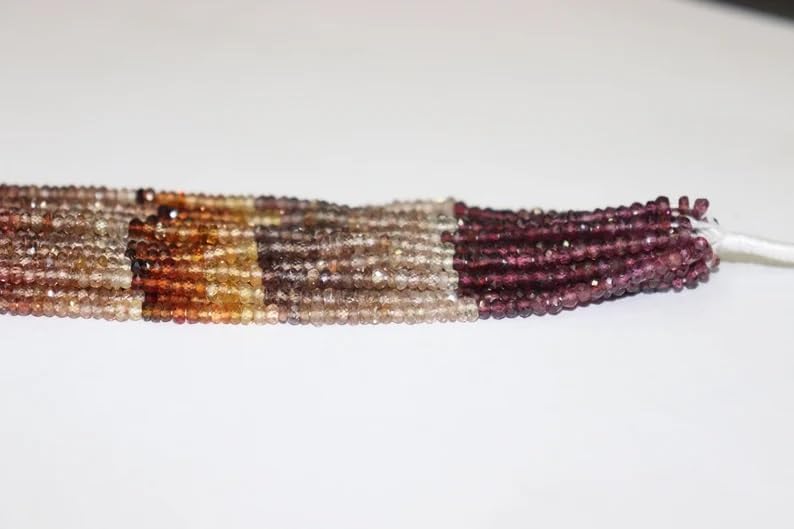 Miniatura 3 de Cuentas naturales de zafiro de tundra, cuentas de Tundru de 0.118-0.138 in Cuentas de zafiro al por mayor, zafiro Tundra multicolor para hacer