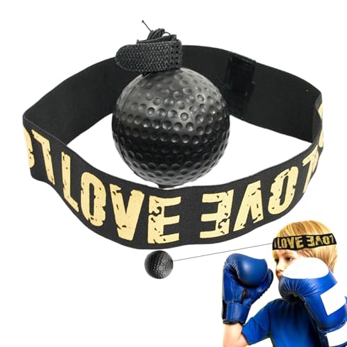 Pelota Entrenamiento de Reflejos Boxeo, Pelotas De Reflejo, Boxing Reflex Ball, Banda Ajustable para la Cabeza, Bolas de Espuma Blanda Ligera, Ideal para Boxeo Entrenamiento, Coordinación Mano-ojos