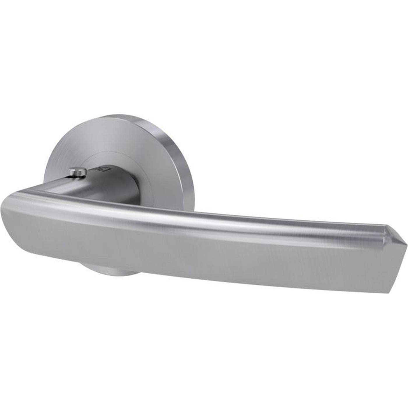 Griffwerk Crystal Türgriffgarnitur Edelstahl matt runde Rosetten smart2lock 2.0 Rechts