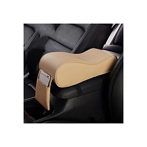 Accoudoir pour boîte de siège auto | Tapis Housse de Coussin Noir en Cuir Universel