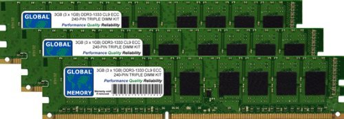 Memoria RAM DDR3 1333MHz de 3GB para servidores y placas base estables