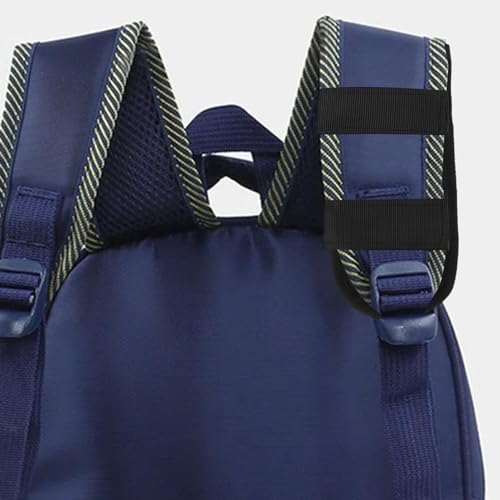 Instalación fácil de hombreras para mochila de tela negra con almohadillas protectoras extraíbles 5