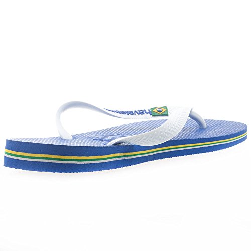 Chinelo Brasil Logo, Havaianas, Adulto Unissex, Azul Naval, 39/40