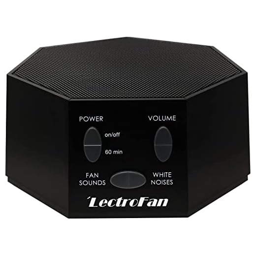 Adaptive Sound Technologies LectroFan Classic White Noise Machine - Compact Sleep Sound Machine for Bedroom, Travel, Study and More - 20 Non-Looping Fan & White Noise Variations - Black