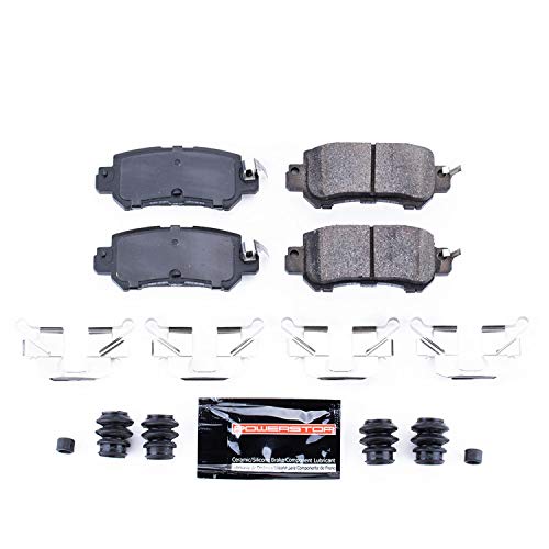 Power Stop Z23-1624 Rear Z23 Evolution Sport Carbon Fiber Infused Ceramic Brake Pads With Hardware #TOP2