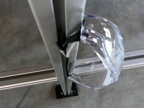 Clips zur Kabel Befestigung an Konstruktionsprofil Schnelle Befestingung mit Push-Click Funktion Schelle Halter Kabelclip für Aluprofile (I-Typ Nut 10, Innendurchmesser 7mm, Schwarz, 25, Anzahl)