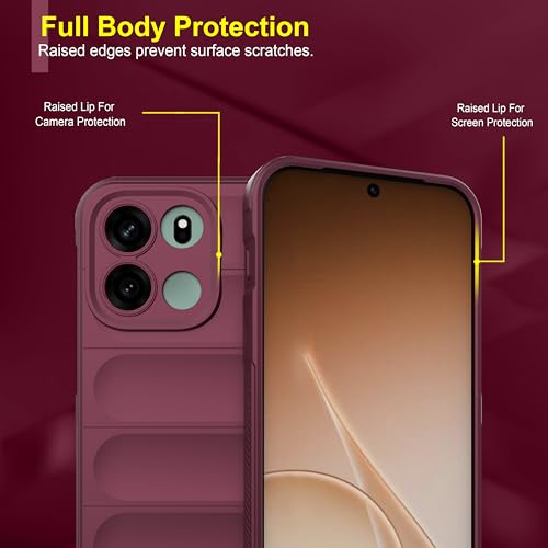 Image of Zapcase Back Case Cover for OnePlus Nord CE 6 | Compatible for OnePlus Nord CE 6 Back Cover | Liquid Silicon Magic Case with Camera Protection | Plum