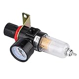 HWGING 1/4 Luftkompressor Filterregler Wasserdruck Feuchtigkeitsfalle Kompressor Feuchtigkeitsfalle Separator Reinigungswerkzeug