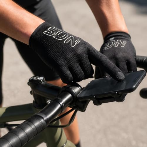 Image of Summer Outdoor Cycling Gloves Shock-Absorbing Wear-Resistant Breathable Non-Slip M ANQ-OJ54 Black (New Upgraded All-Round Protection)
