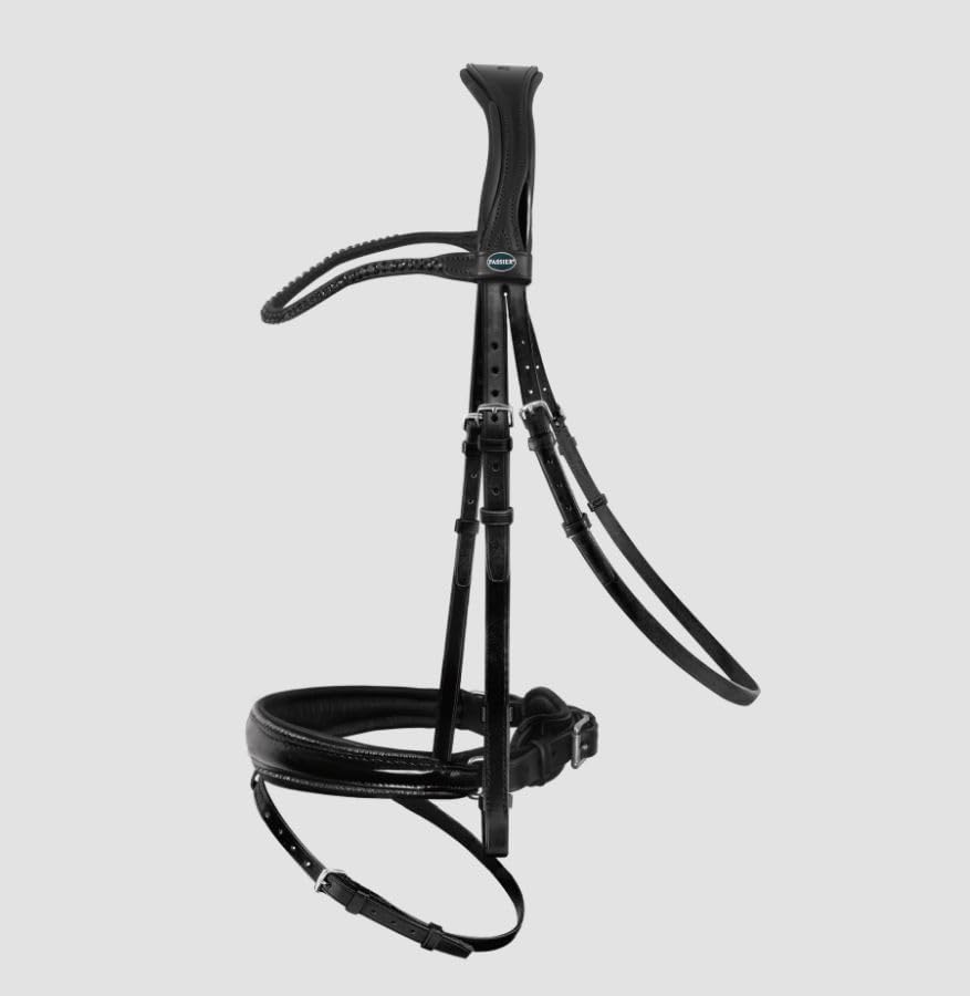 Mors Passier Shadow noir laqué : le filet de prestige pour le dressage et le confort du cheval