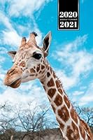 Giraffe Safari Week Planner Weekly Organizer Calendar 2020 / 2021 - Blue Sky: Cute Wildlife Animal Pet Bullet Journal Notebook Diary in 6” x 9” Inch Pocket Size 1675848289 Book Cover