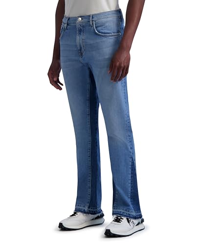 KARL LAGERFELD Men's Flare 5 Pocket Denim Pant3