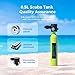 CHIKADIV Mini Scuba Tank with Sub-Mask, 0.5l Diving Tank with Full-face Marsk Underwater Breath System Support About 5-10 Minutes E Green