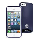 retro case iphone 5s puro cover iphone 6 Puro IPC5SKULLBLUE Cover Skull per iPhone 5/5S/Se, Blu