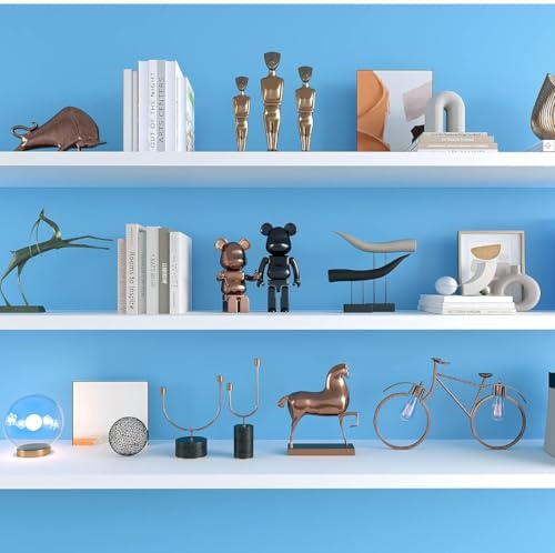 Image of DEEMUS Sky Blue Matte Peel & Stick Self Adhesive Waterproof Sticker for Living Room, Bedroom Office,Almirah, Floor, Tabletop, Wall, Fridge,& Renovation Projects (2 x 10 Feet)