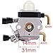 Hipa C1Q-S97 FS38 FS55R Carburetor for STIHL FS55 FS45 FS46 KM55R HL45 HS45 FS45L FS45C FS46C FS55C FS55RC FC55 String Trimmer Weed Eater Parts
