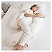Maternity pillow Poduszka ciążowa w kształcie litery H z półksiężycową poduszką obsługuje brzuch, zapobiegaj stretch znaki na poduszkę z ekologiczną poduszkę z tkaniny (Color : Style 2)