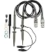 JUUTQA P6100 BNC Oscilloscope Probe Kit 2 Pack Test Lead Kit Clamp Probe Test Wire for Oscilloscope Parts Accessories