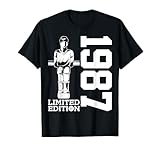 Tischfußball 1987 Geburtstag Überraschung für Tischfußballerspieler, die gern am Kickertisch Kicker spielen. 37 Jahre Tischkicker Design zum 37. Geburtstag.