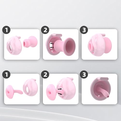 Peniskäfig Keuschheitskäfig Für Herren Mini Vaginal Design Mit Katheter Und 4 Ringe Chastity Cage Penis Cage Fetisch Bondage Chastity Belt Crossdresser Set（C）