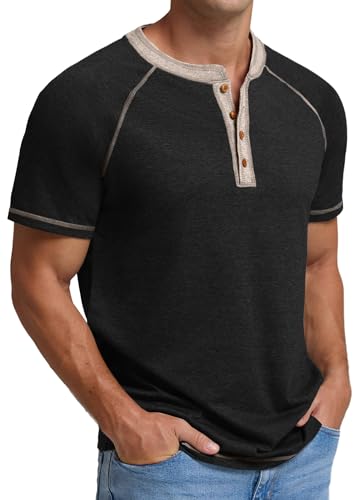 Image of Sailwind Mens Henley Long /Short Sleeve T-Shirt Cotton Casual Shirt