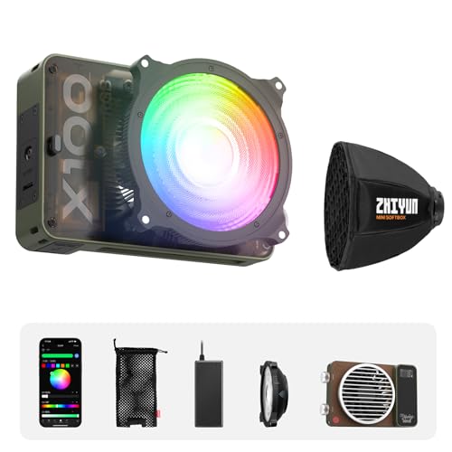 ZHIYUN Molus X100 RGB luz de video portátil de 100 W para fotografía profesional