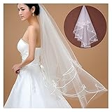 Dieser schöne Hochzeitsschleier passt gut zu.