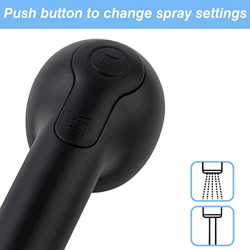 2 Function Kitchen Sink Faucet Pull Out Sprayer Head Replacement, Kitchen Sink Pull Down Faucet Head Replacement Pull Out Sprayer Head-Matte Black #TOP2
