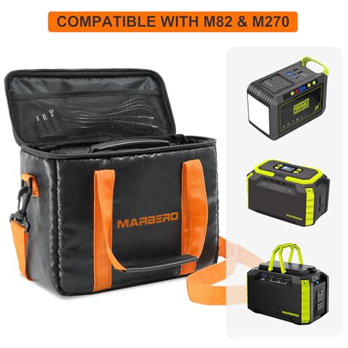 MARBERO 200W Portable Power Station with Waterproof Carrying Case, 148Wh Power Bank with AC DC USB Outlets for Outdoor Fishing Hiking Emergency - Image 5