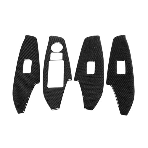 Accesorios interiores de fibra de carbono para interruptor de ventana Mazda 3